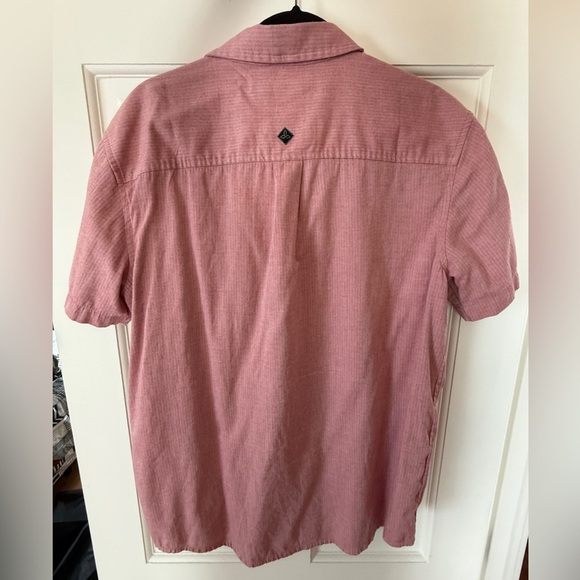 Prana Men's Pink Short Sleeve Shirt - Picture 2 of 5